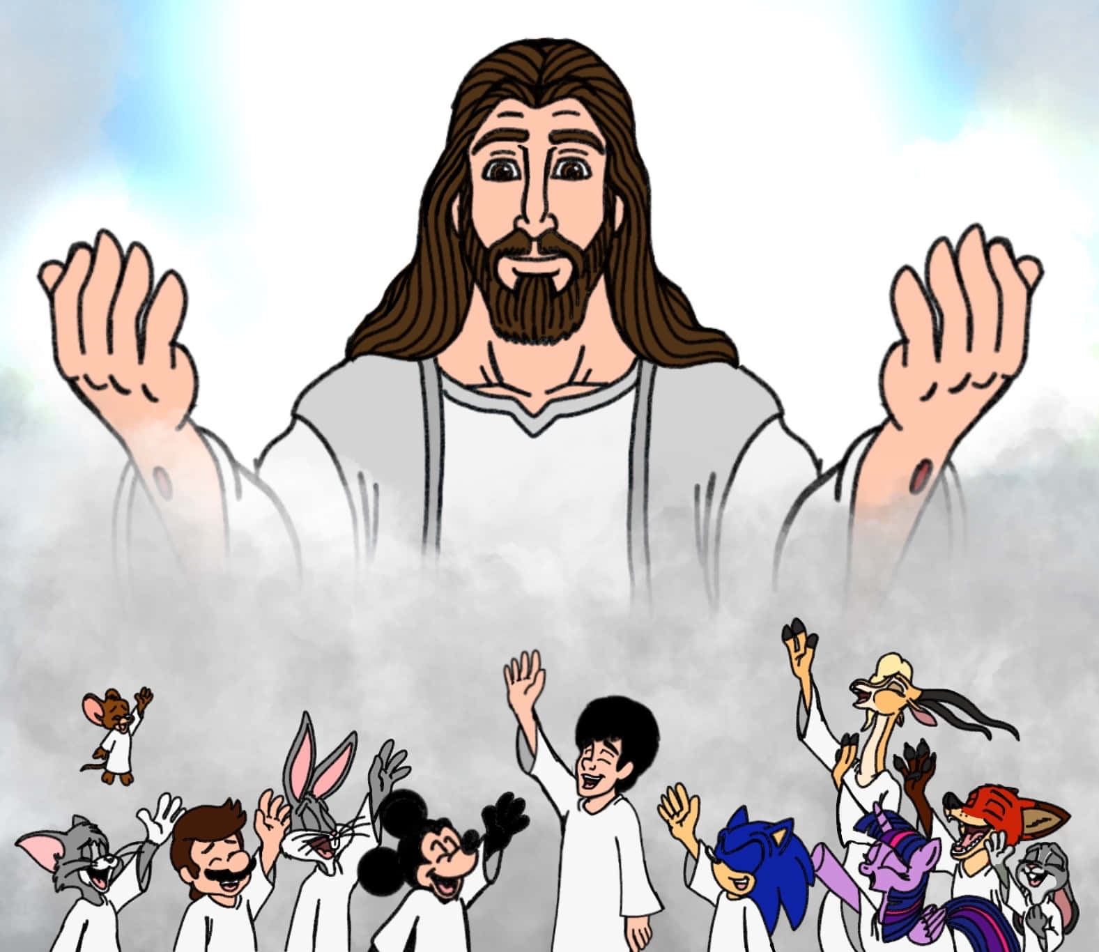 Jesuschrist Cartoon-bild