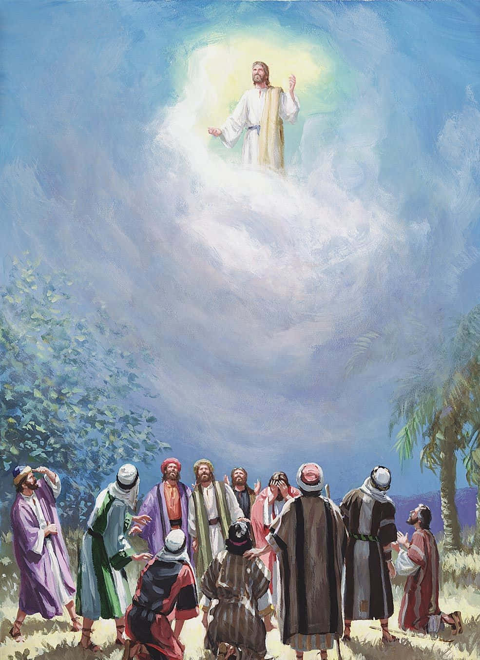 Imagende Jesucristo Ascendiendo Al Cielo.