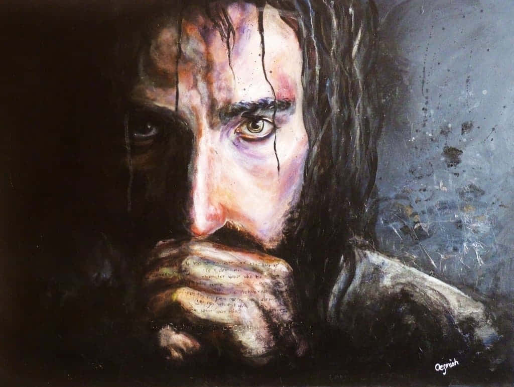 Jesus takes time to ponder and pray. Wallpaper