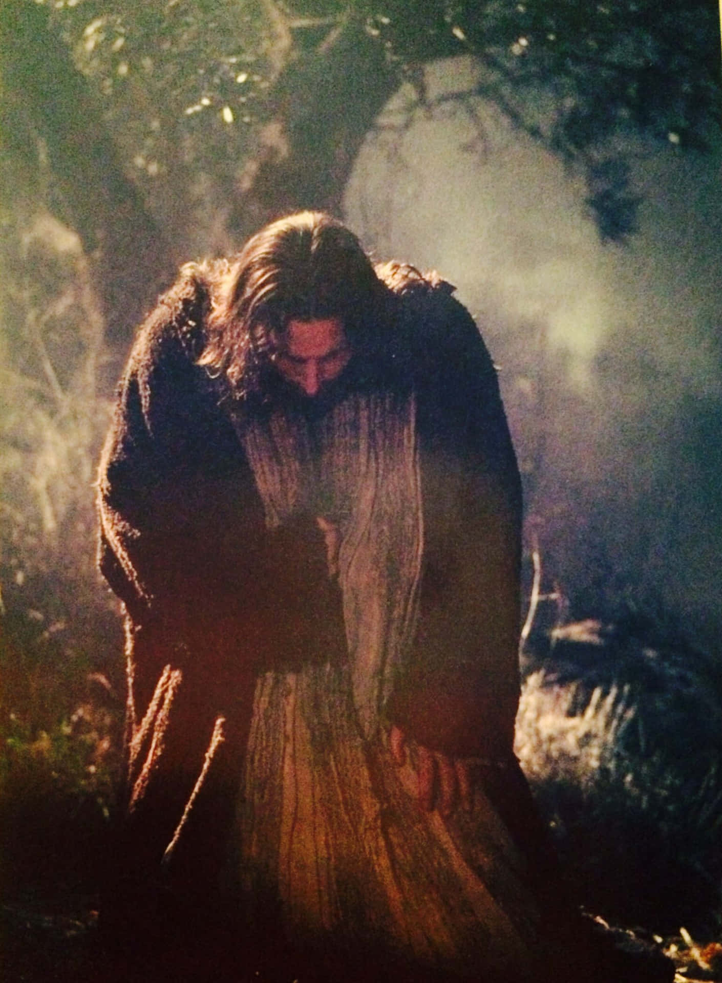Jesus Praying in Redemption Wallpaper
