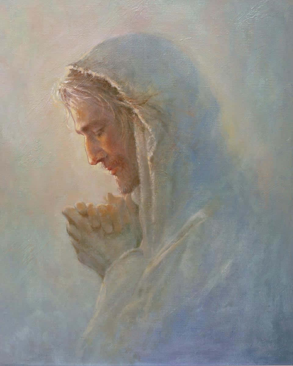 Jesus Praying and Calling on God Wallpaper