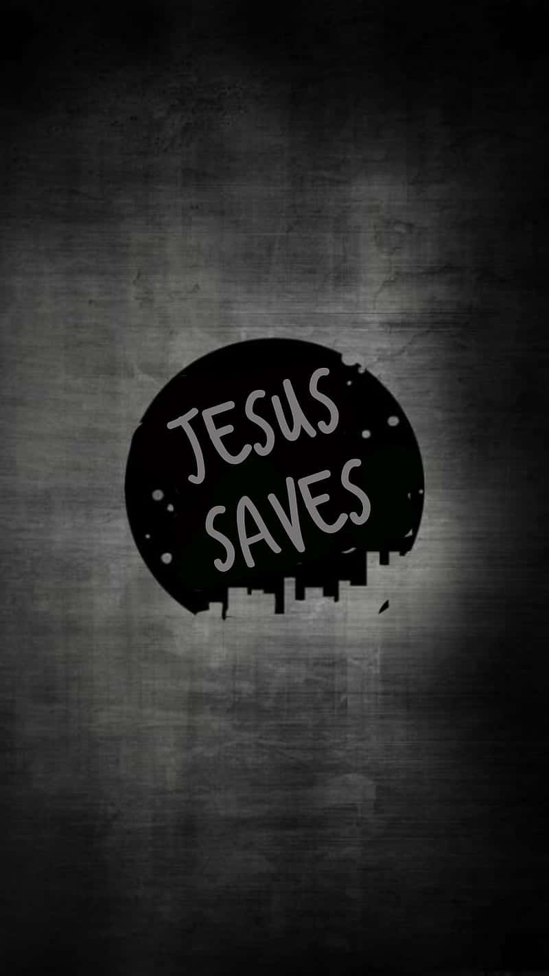 Stol på Jesus vil altid redde os! Wallpaper
