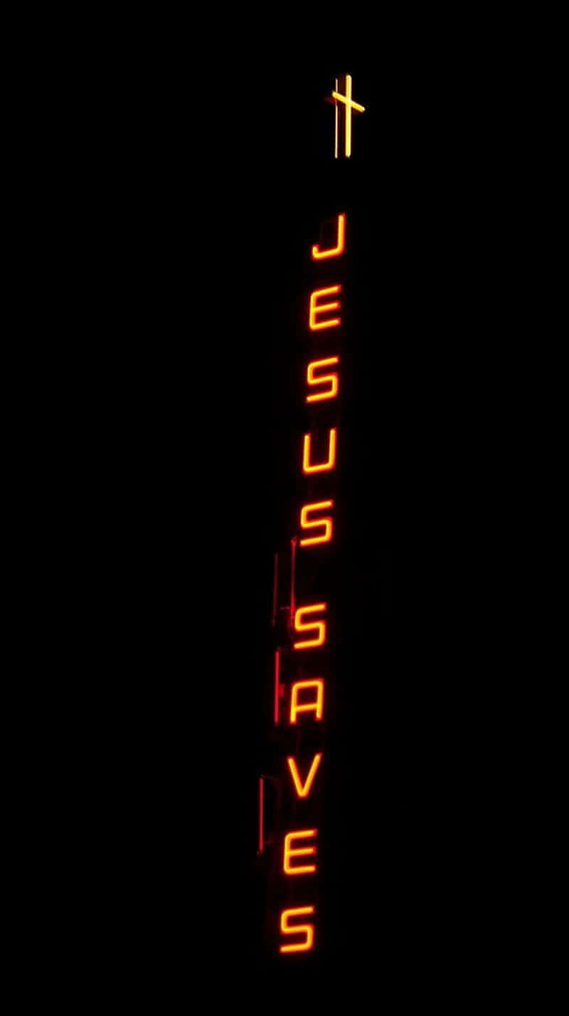 Jesus Saves Church Sign Wallpaper