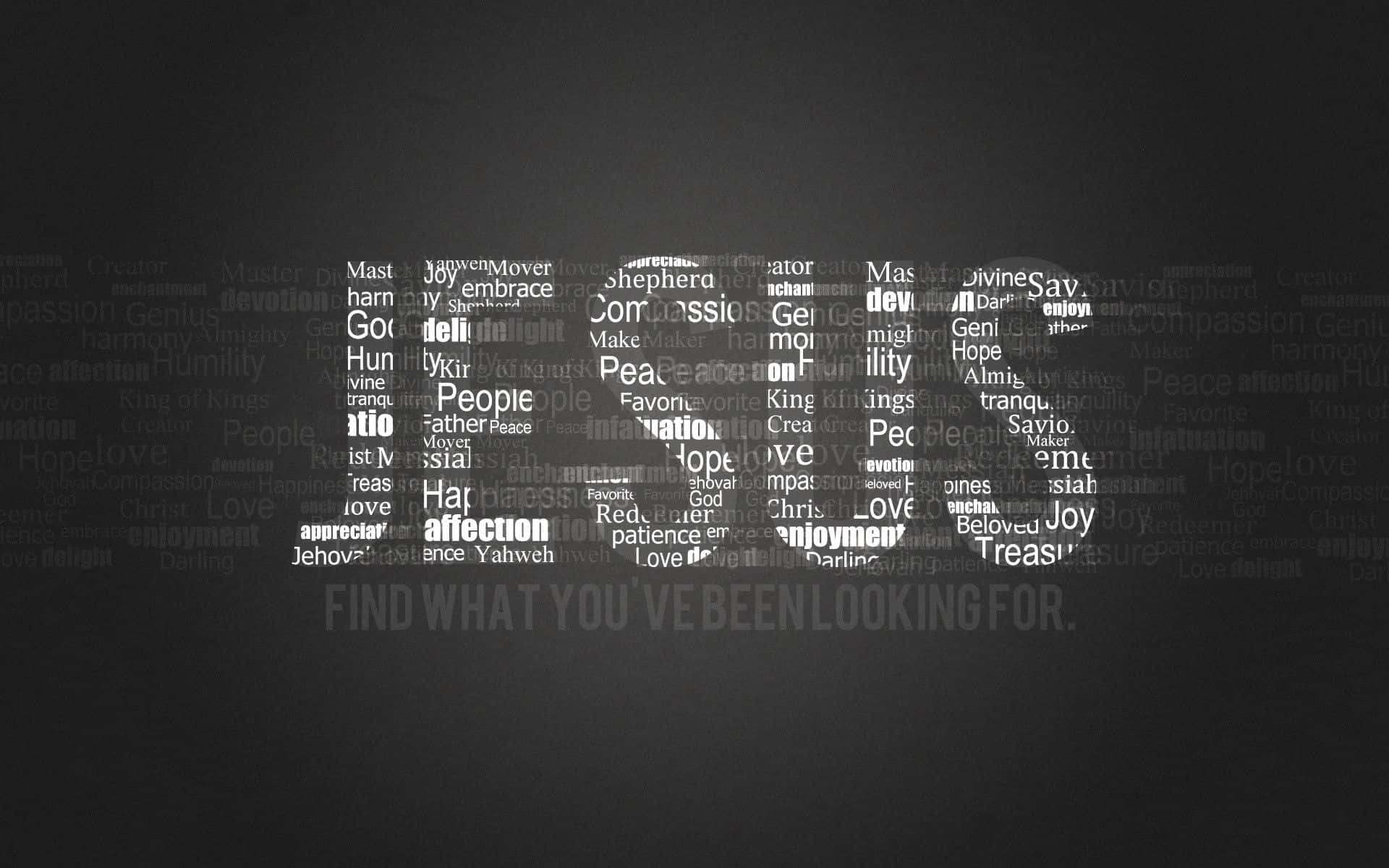 Jesustext Hintergrund Wallpaper