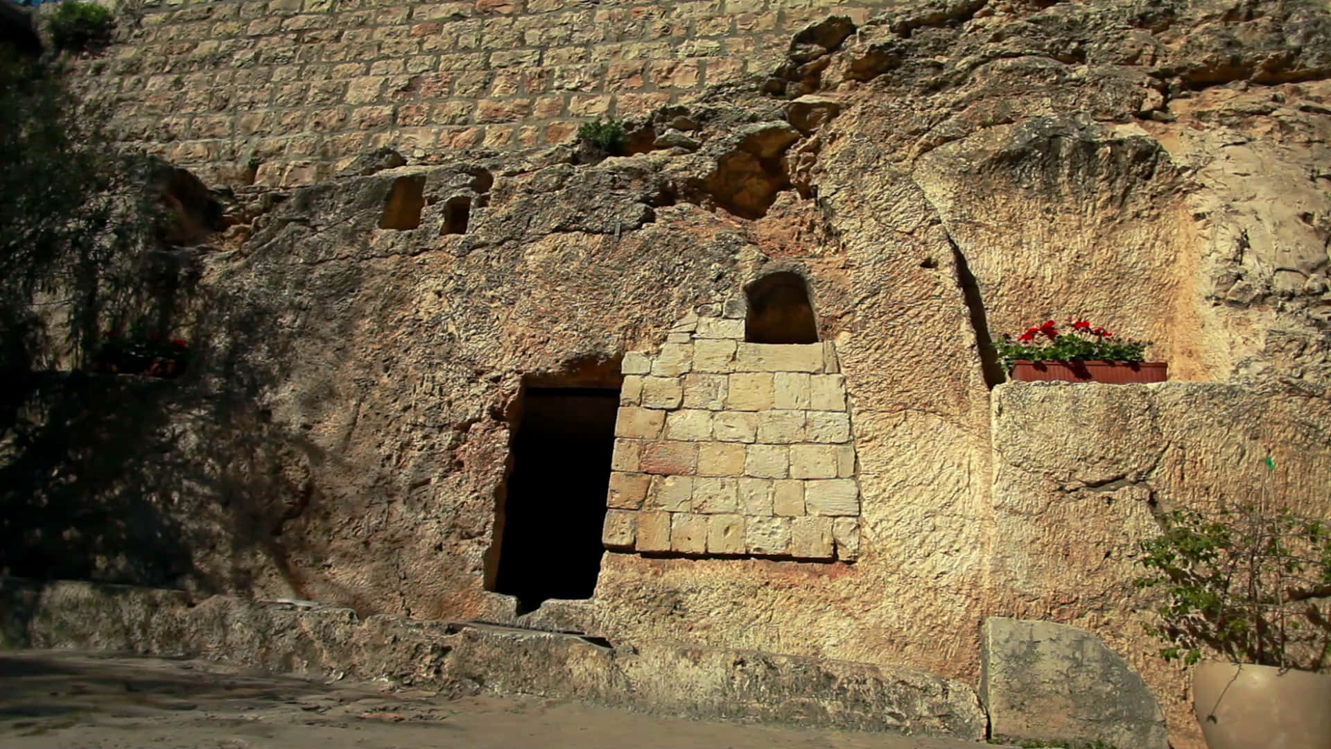 L'immaginedella Tomba Di Gesù Nel Giardino Del Sepolcro Di Gerusalemme