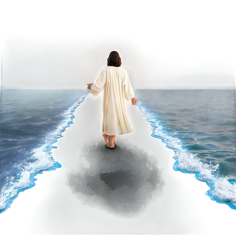 Jesus Walking On Water Png 63 PNG