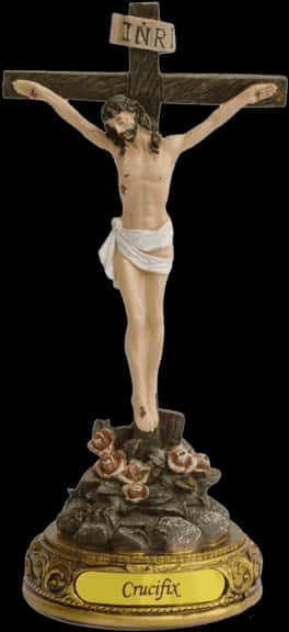 Jesusonthe Cross Statuette PNG