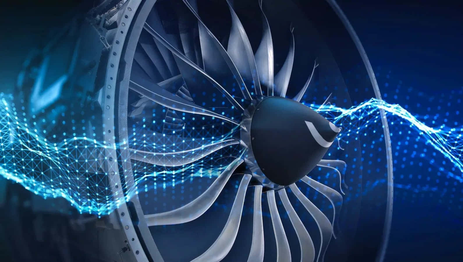Motorde Avión Potente En Acción | Reacción De Un Motor De Avión Potente Fondo de pantalla