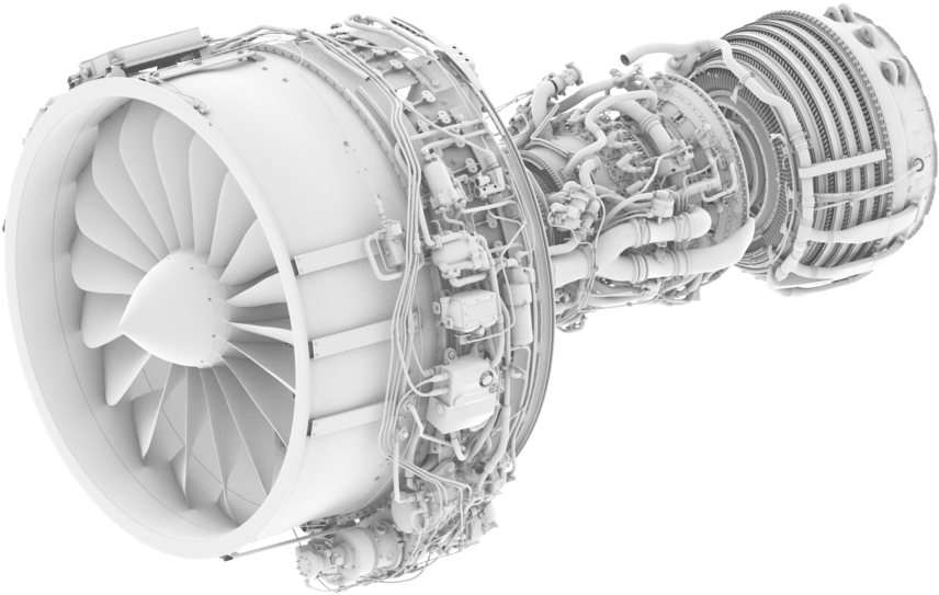 Jet Engine Cutaway View PNG