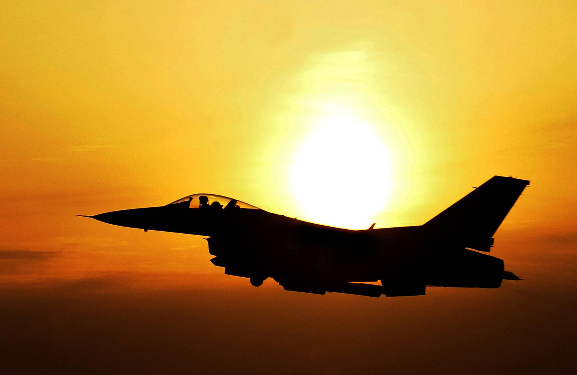 Jet Fighter Sunset