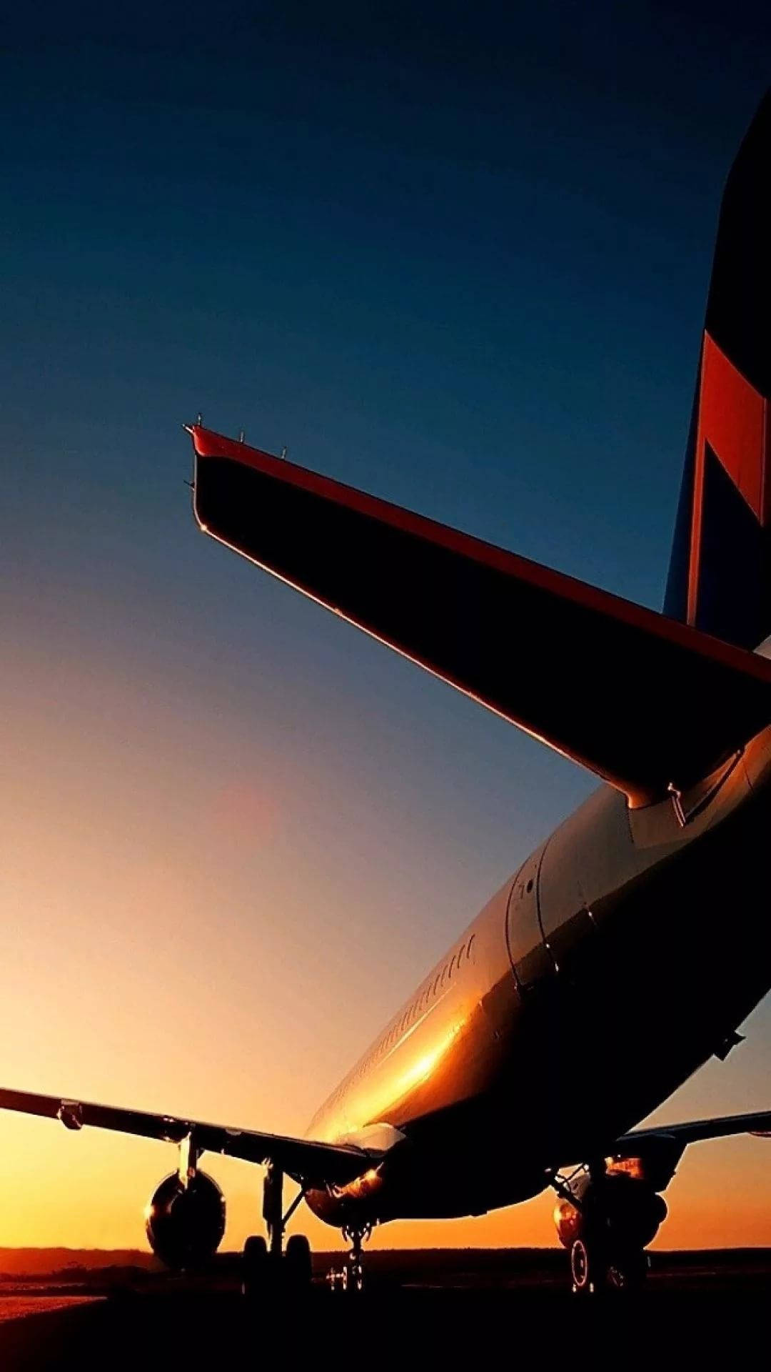 Jet Iphone Sunset Snapshot Wallpaper
