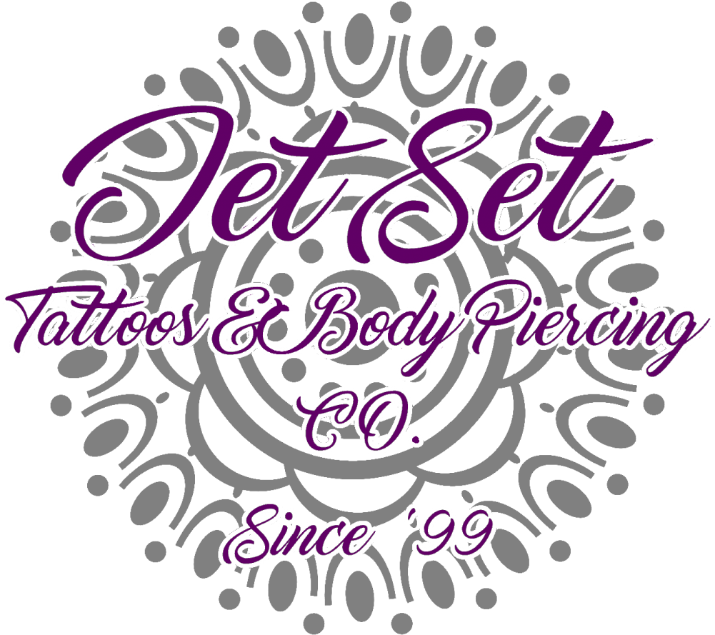 Jet Set Tattoos Body Piercing Logo PNG