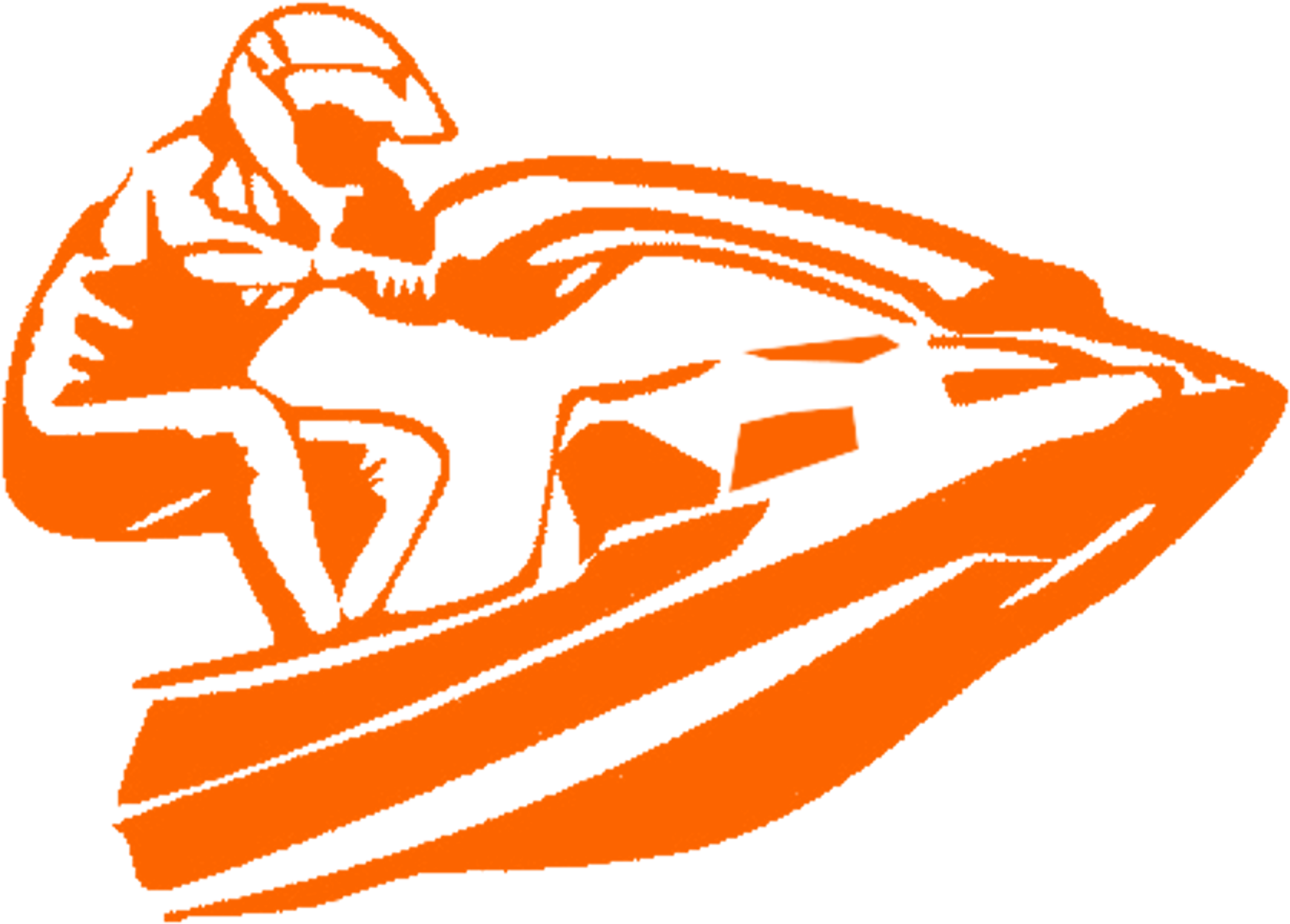 Jet Ski Action Silhouette PNG