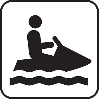 Jet Ski Sign Icon PNG