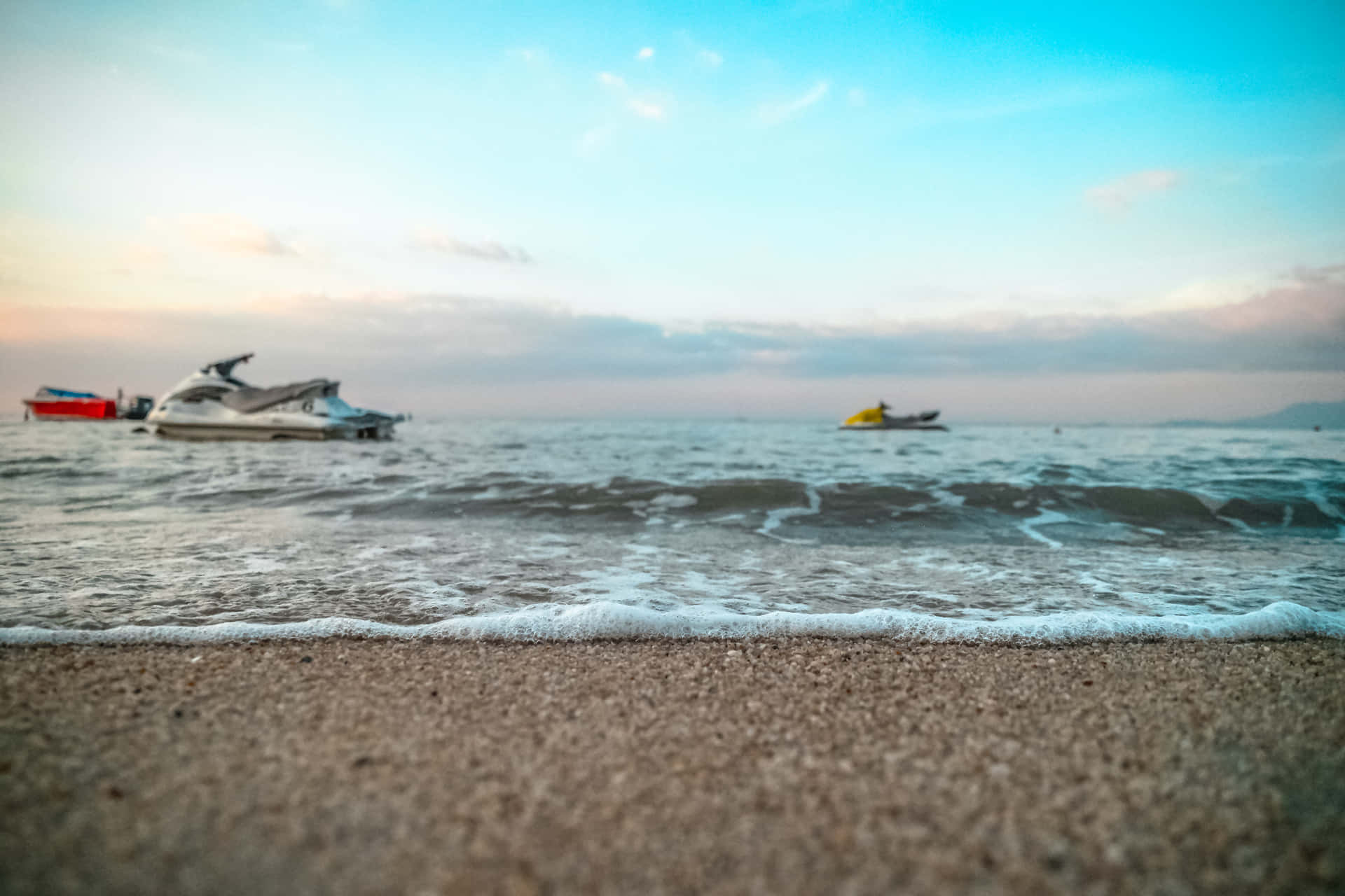 Jet Skis On The Shore Picture