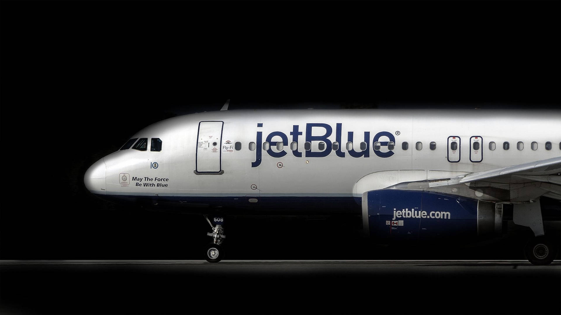 Jetblueque A Força Esteja Com A Azul Papel de Parede
