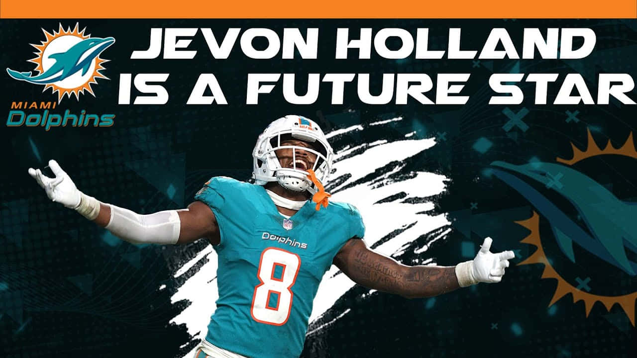 Jevon Holland Future Star Miami Dolphins Wallpaper