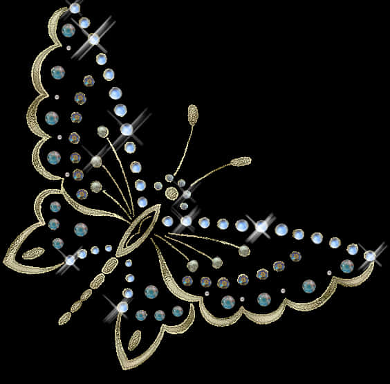 Jeweled Butterfly Graphic PNG