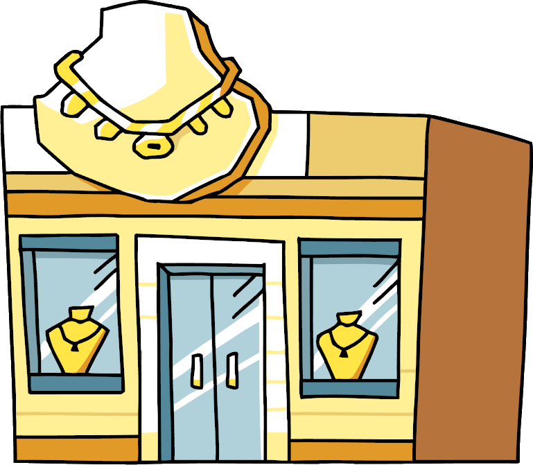 Jewelry Storefront Cartoon PNG