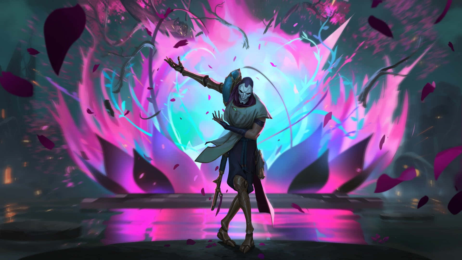 Jhin The Virtuoso Artistic Performance Wallpaper