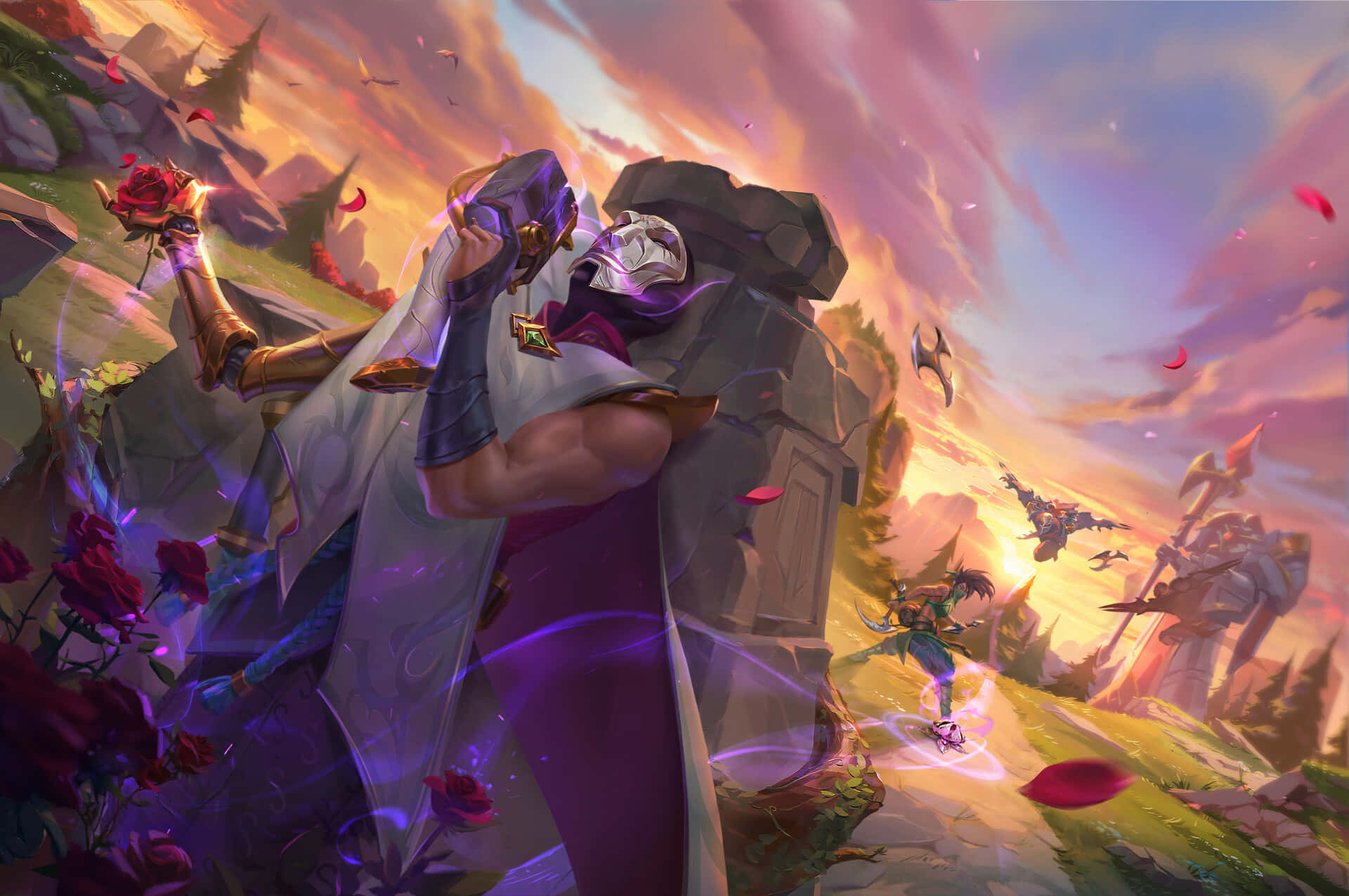 Jhin_the_ Virtuoso_ Artwork Wallpaper