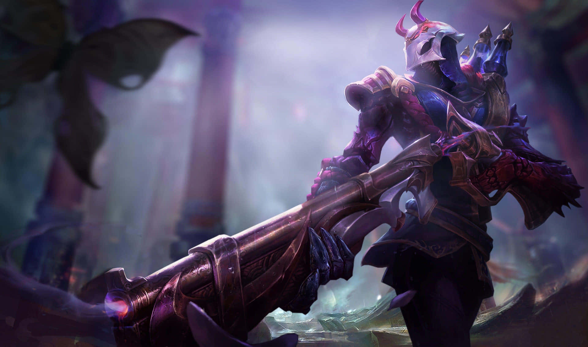 Jhin The Virtuoso Leagueof Legends Artwork Wallpaper