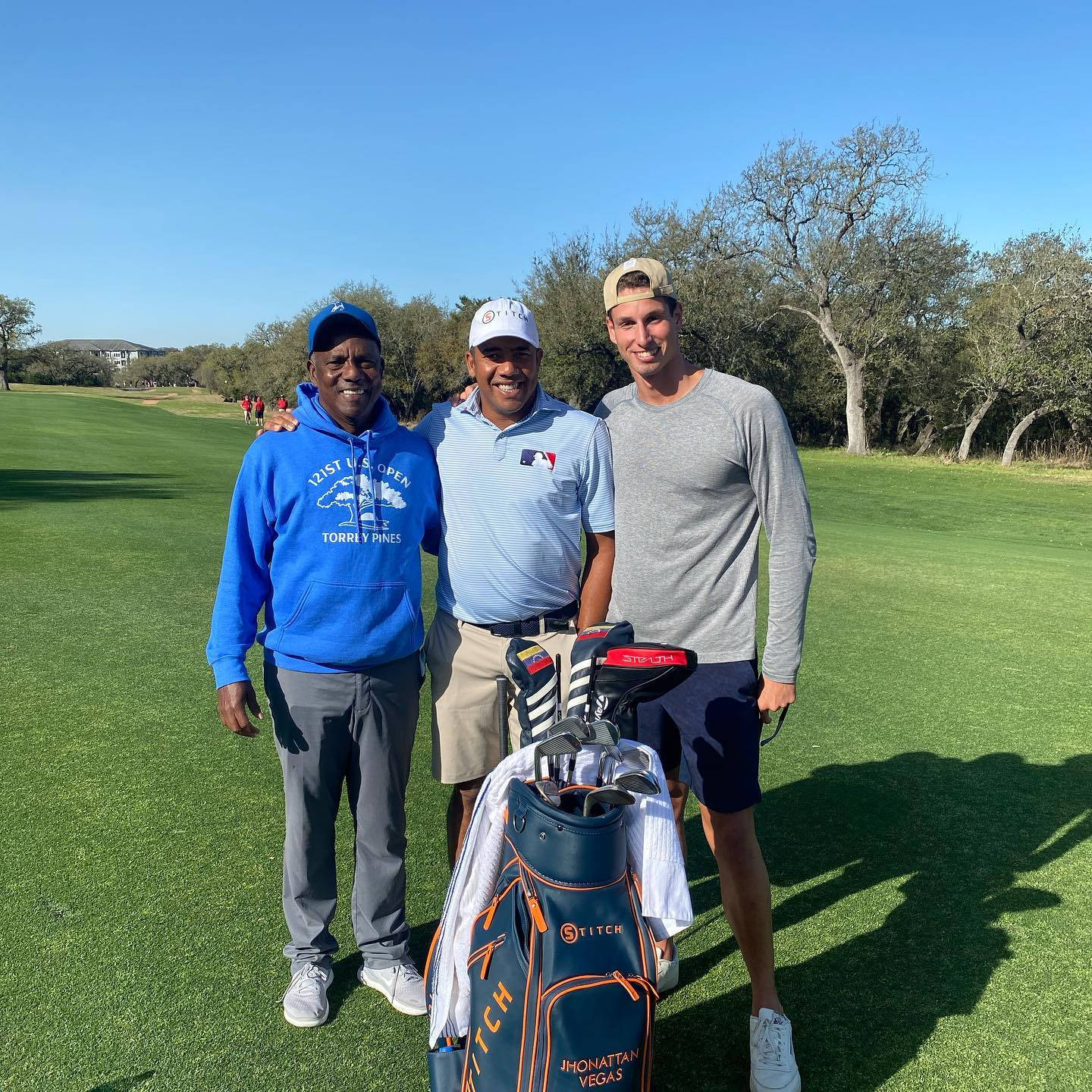 Jhonattan Vegas med to golfspillere Wallpaper