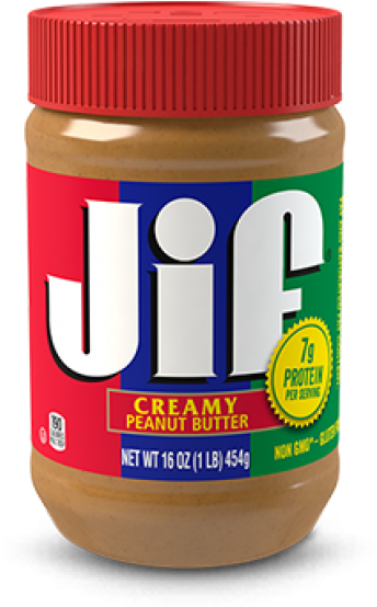 Jif Creamy Peanut Butter Jar PNG