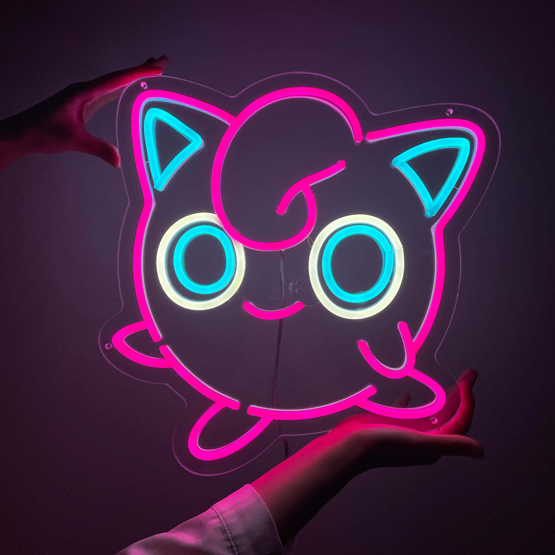 Pokemonkatte Neon Skilt