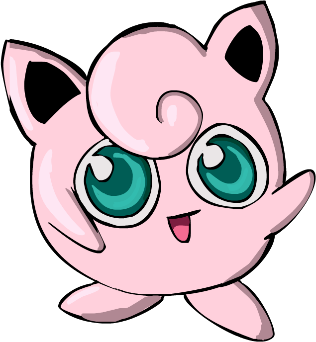 Download Jigglypuff Pokemon Character Illustration.png | Wallpapers.com