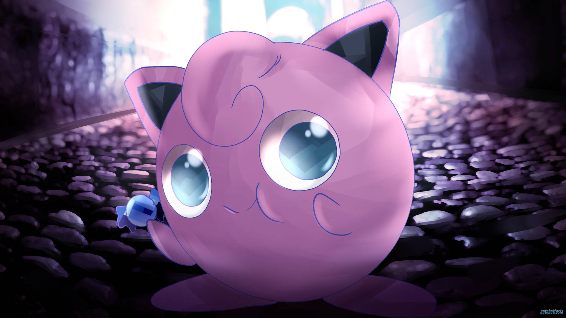 Jigglypuff Pokemon With Candy