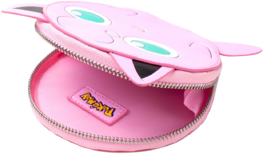 Jigglypuff Themed Pink Cosmetic Case PNG
