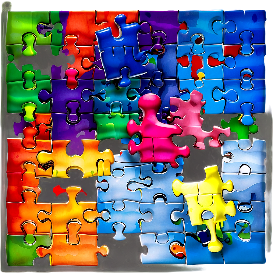 Jigsaw Puzzle Completion Celebration Png Fkd PNG