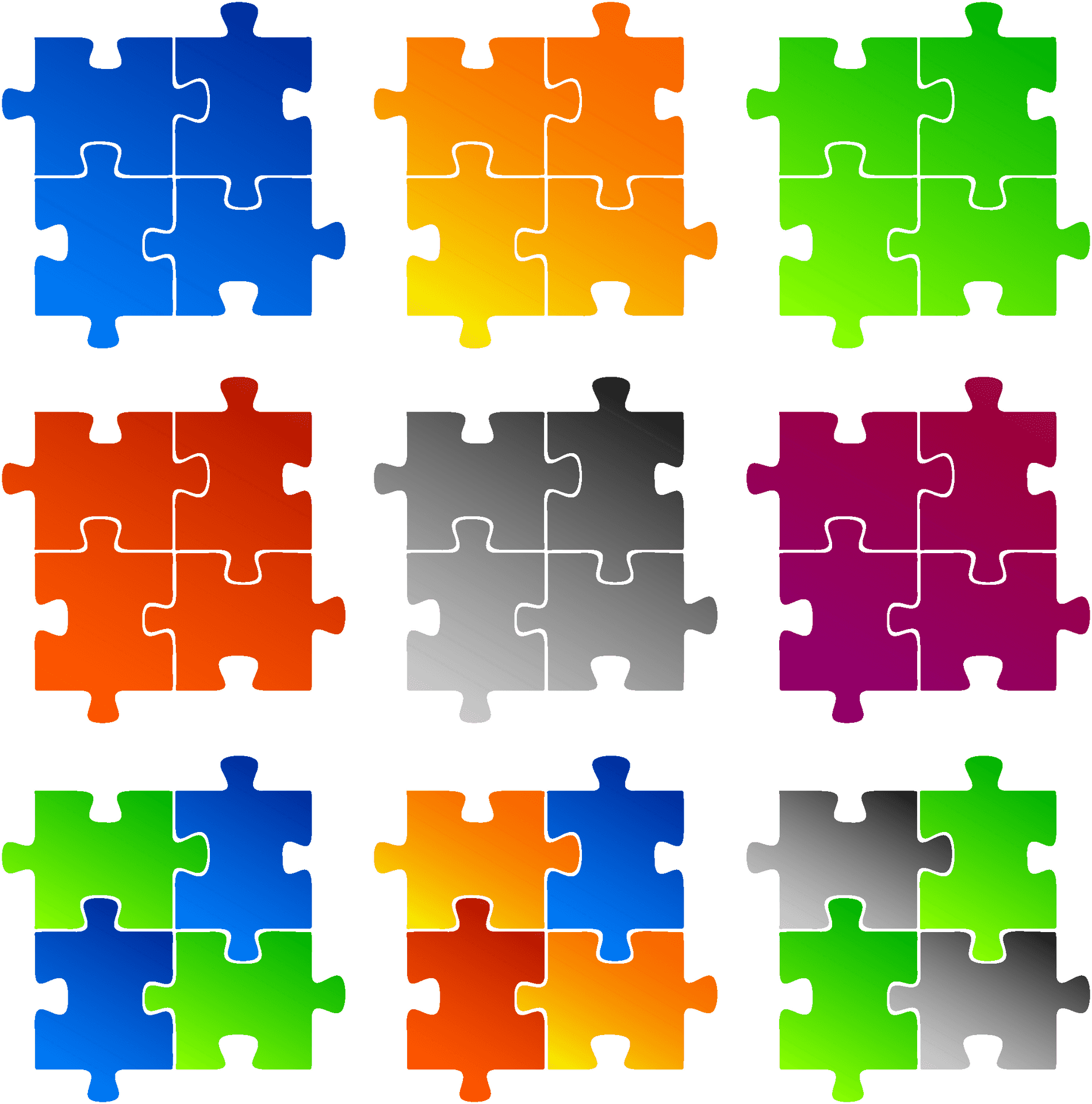 Jigsaw Puzzle Euclidean Vector Clip Art - Puzzle Vector Free, Hd Png Download SVG