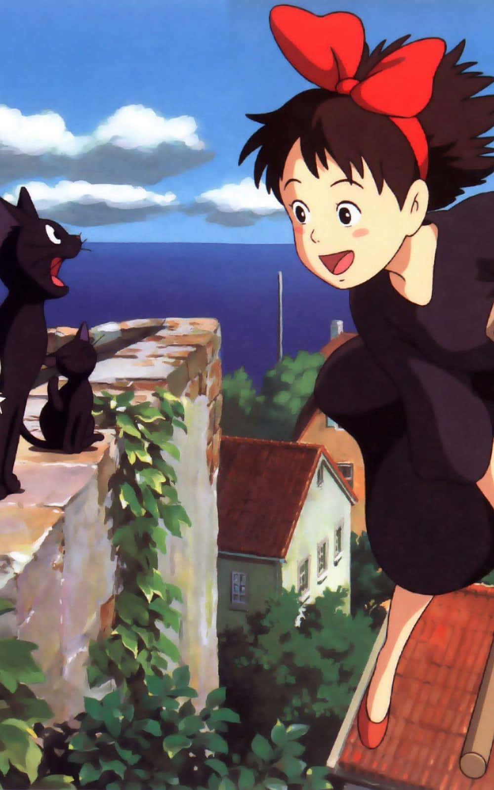 Jiji the Cat from a Japanese Animated Movie, Studio Ghibli Wallpaper