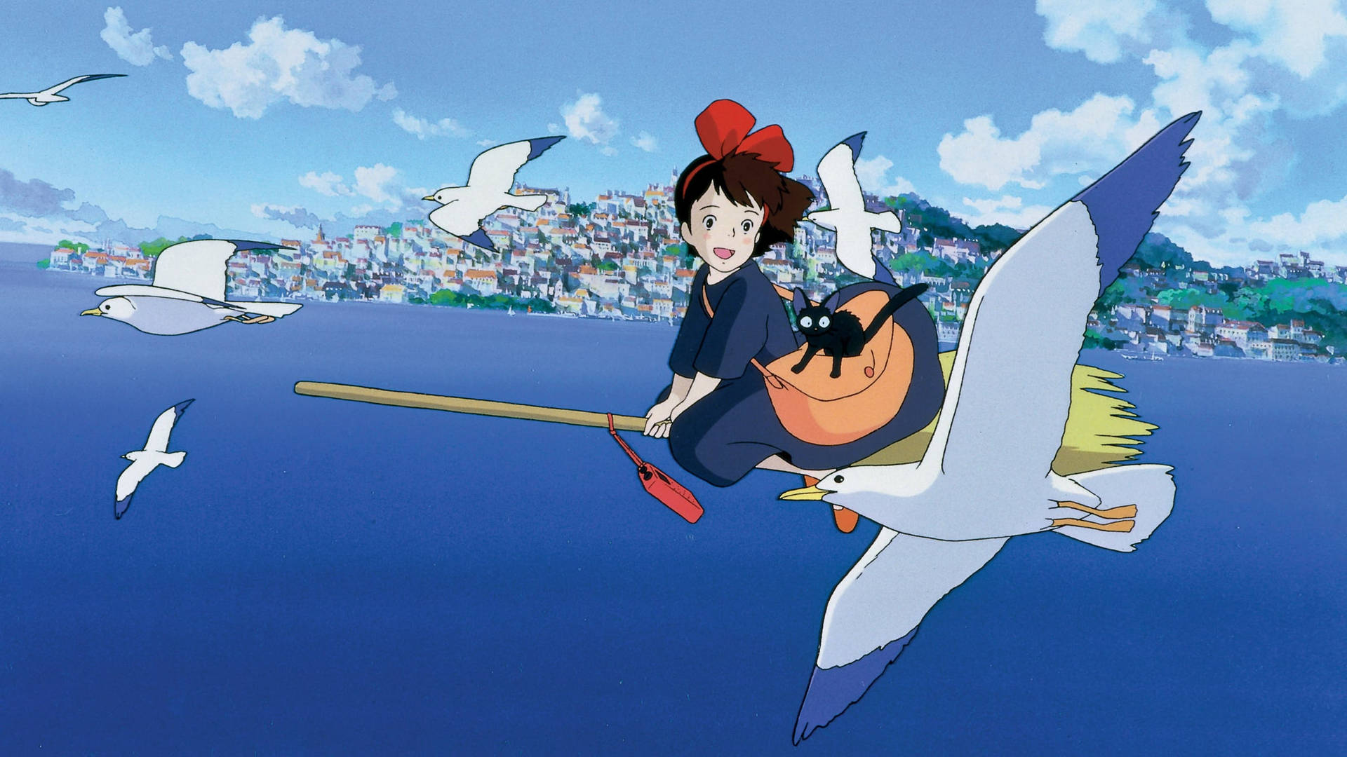 Jiji Freaked Out From Kikis Delivery Service Wallpaper