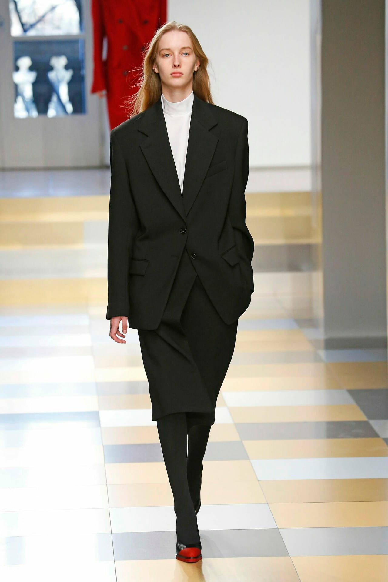 Download Jil Sander Black Suit Skirt Wallpaper | Wallpapers.com