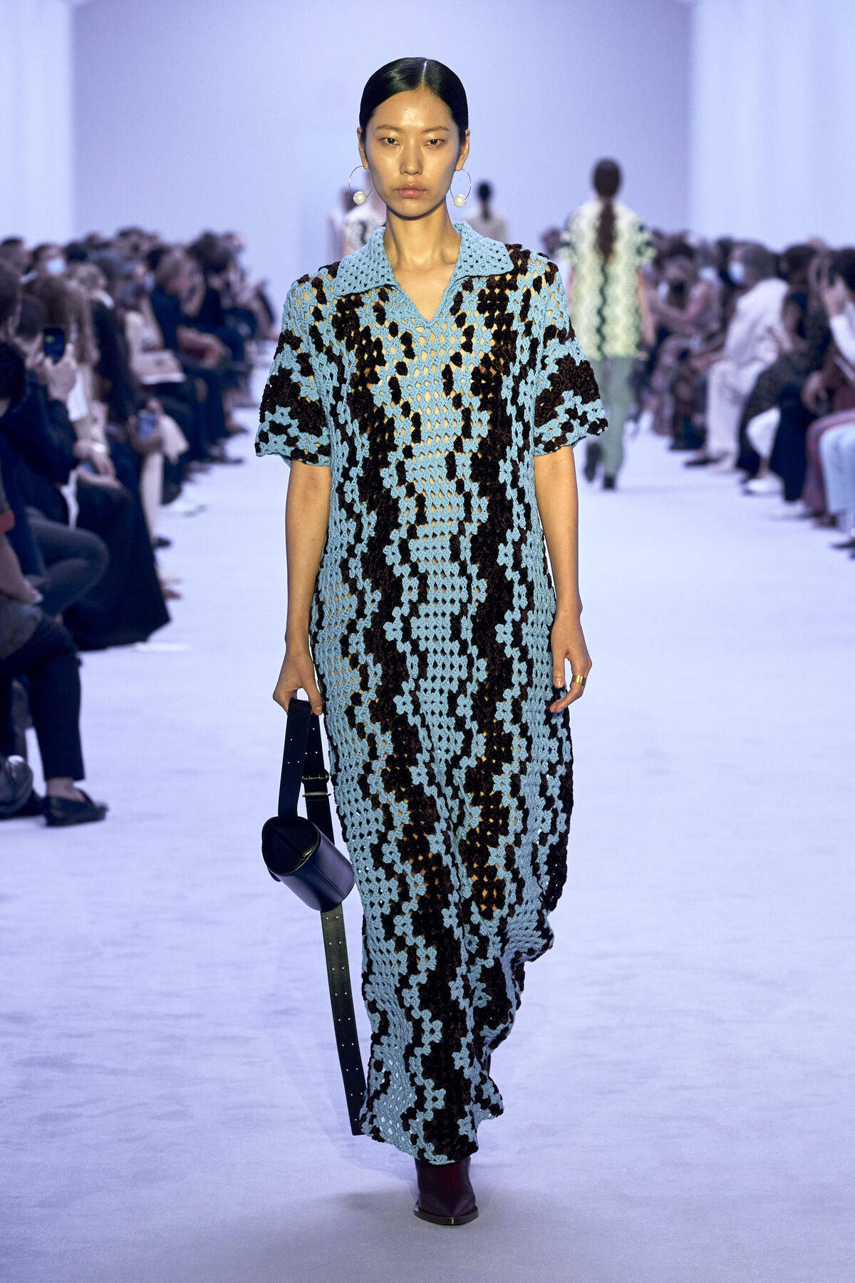 Jil Sander Dress With Pattern Wallpaper