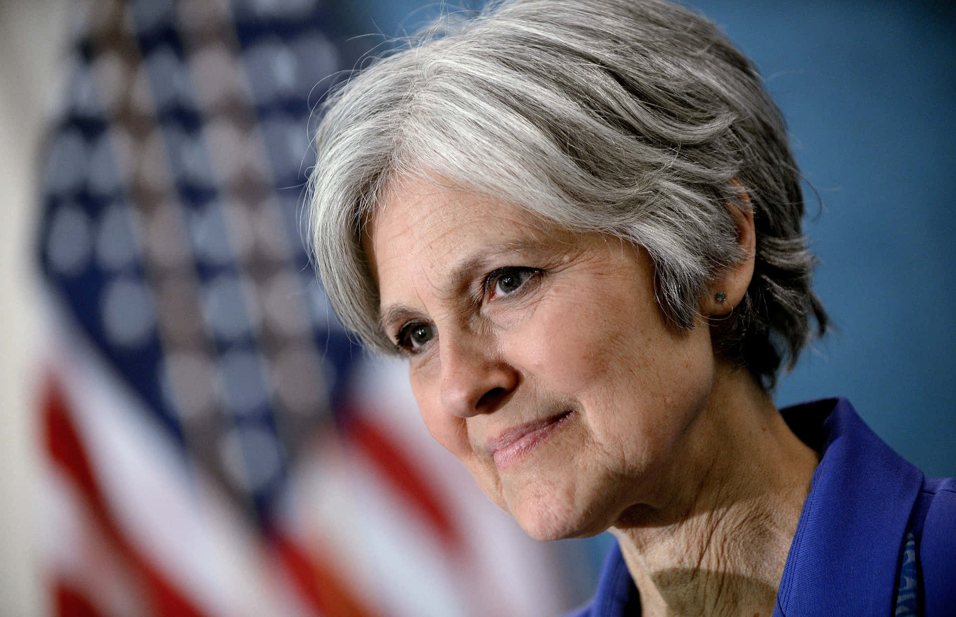 Jill Stein And Usa Flag Wallpaper