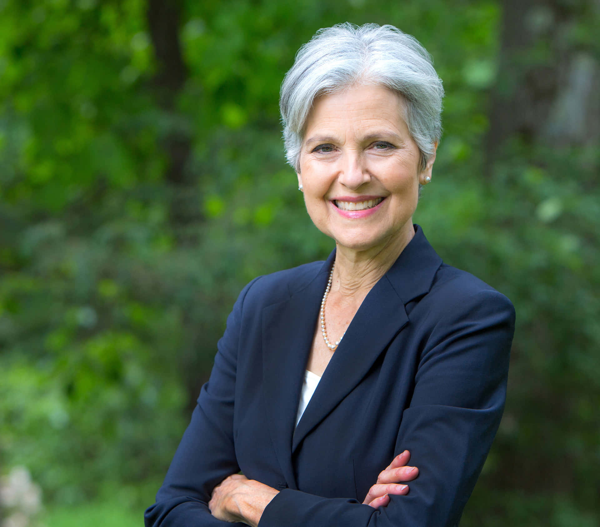 Jill Stein Arms Crossed Pose Wallpaper