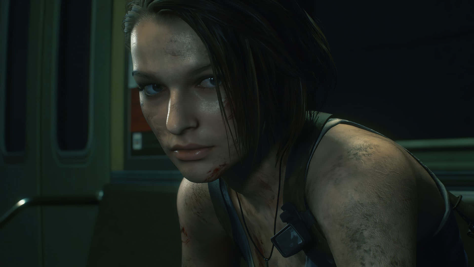 Jill Valentine Battling Zombies In Resident Evil 3 Remake Wallpaper