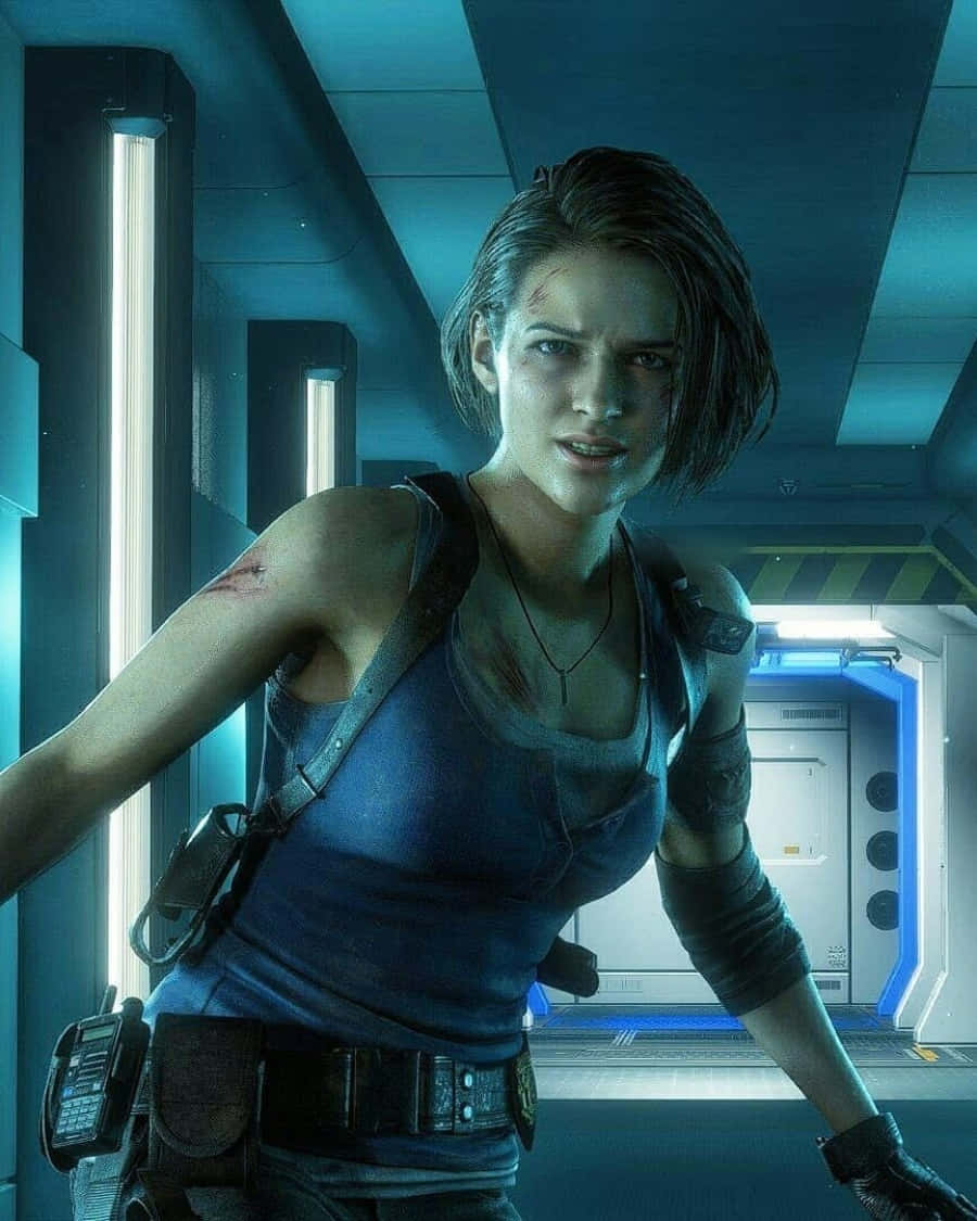 Jill Valentine, The Resilient Heroine From Resident Evil Series Wallpaper