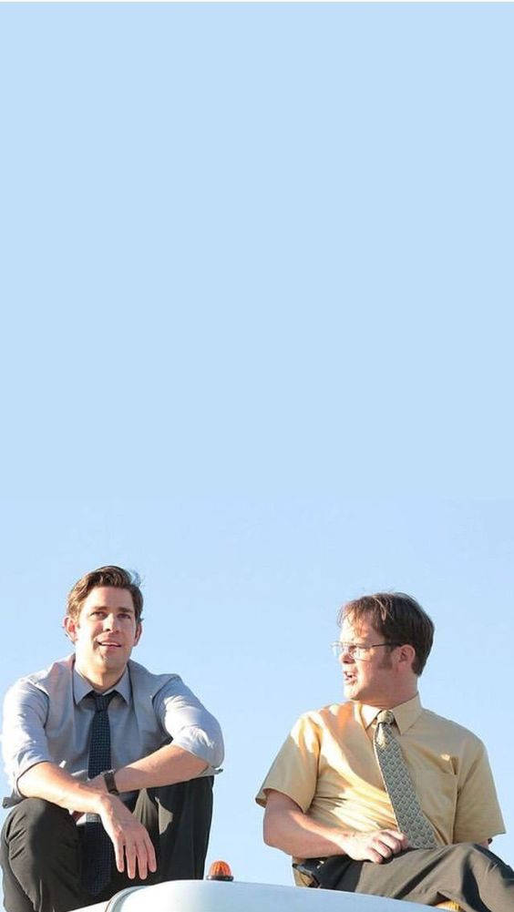 Jim And Dwight The Office Iphone Background