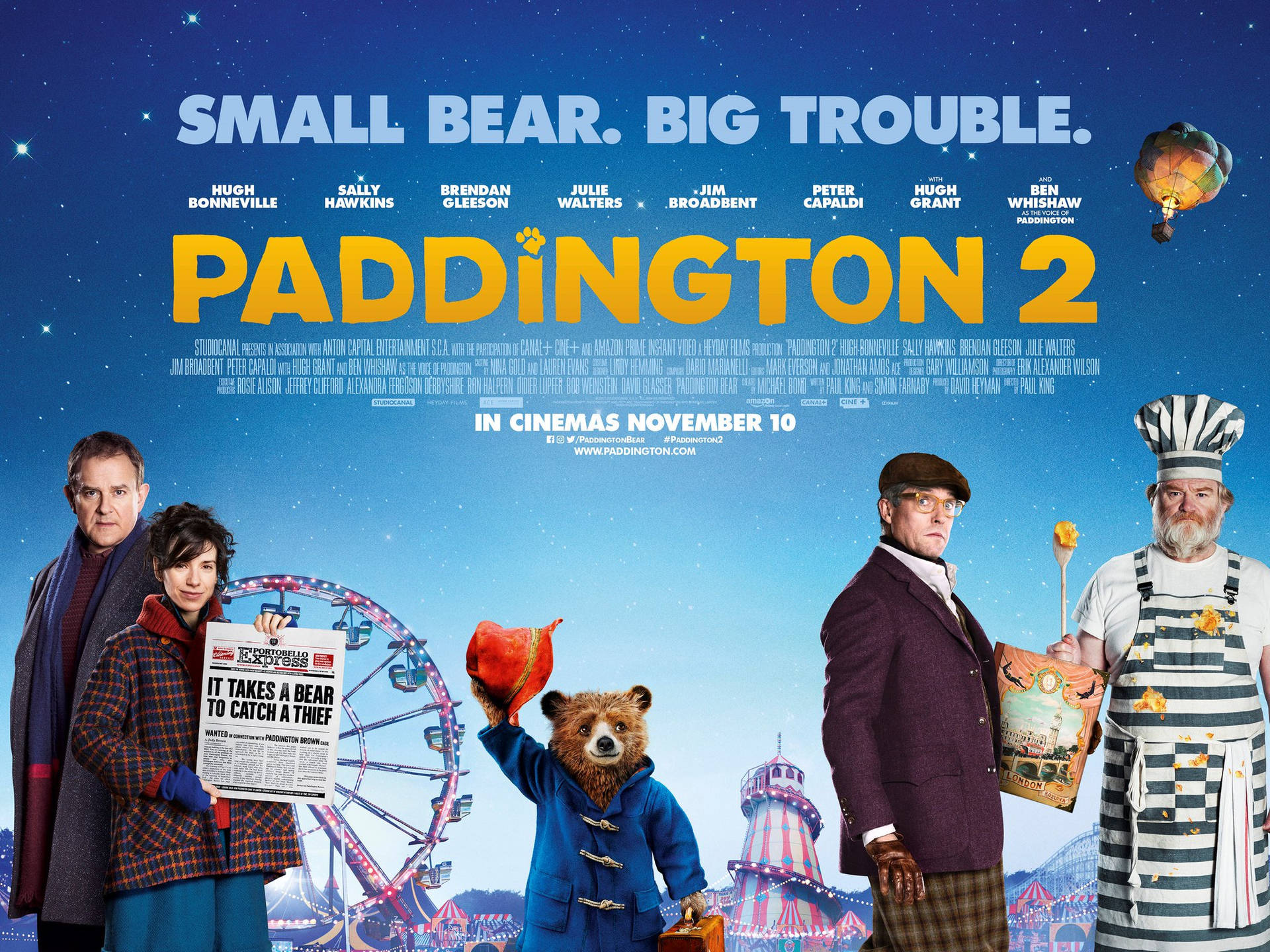 Pósterde La Película Paddington 2 Con Jim Broadbent Fondo de pantalla