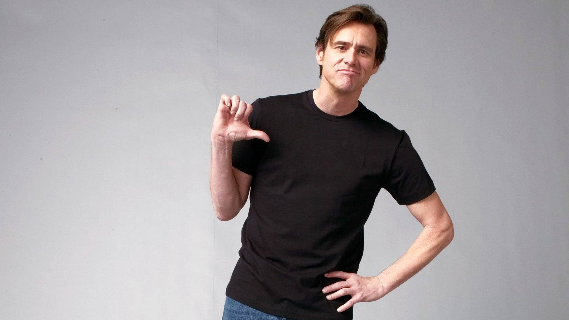 Jim Carrey Cutely Booing