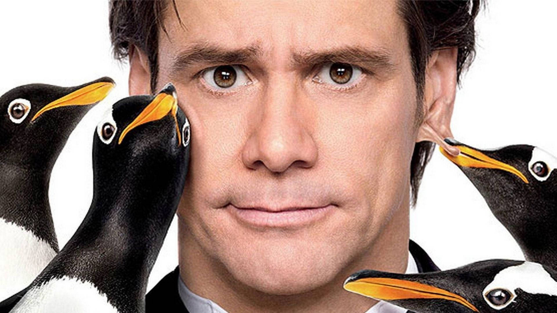 Jim Carrey With Silly Penguins
