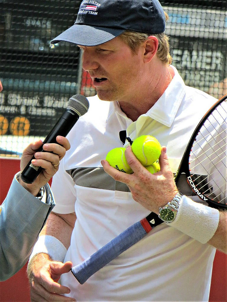Jim Courier Tennis Interview Wallpaper