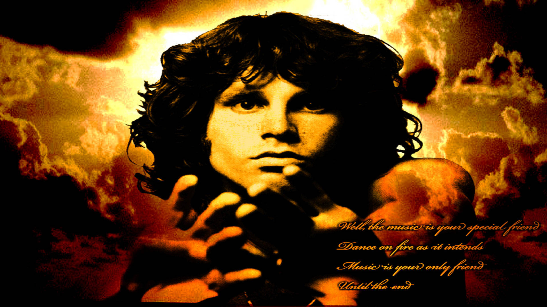 Jim Morrison Clouds Wallpaper
