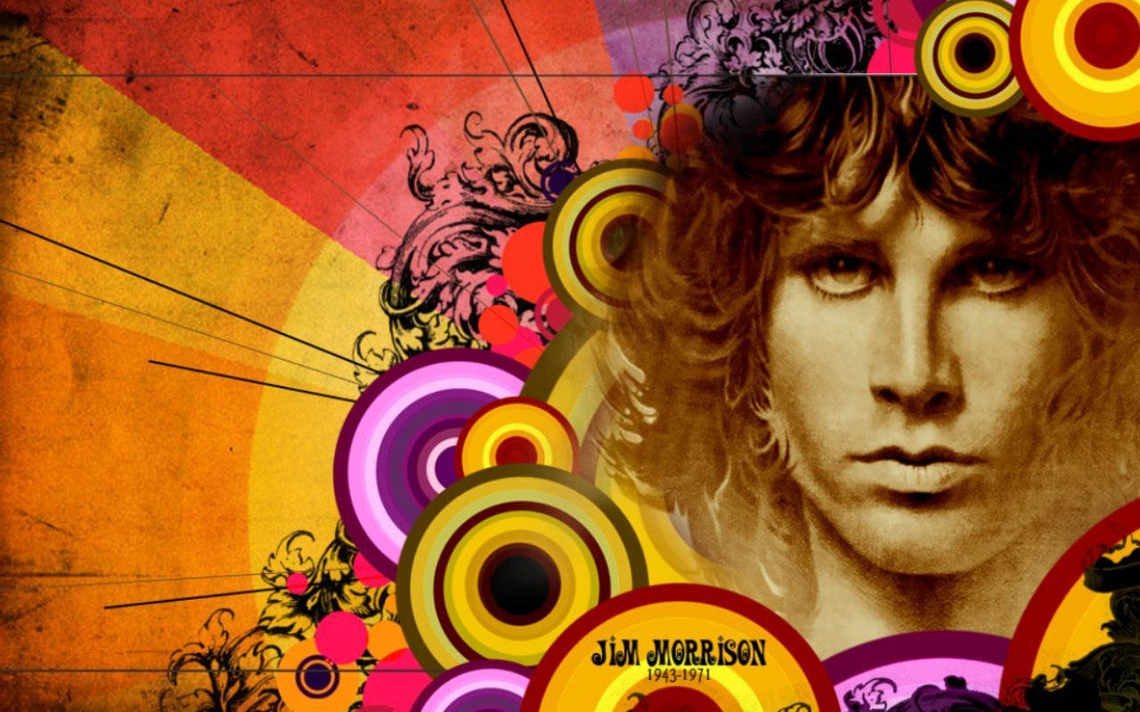 Jim Morrison Disco Edit Wallpaper