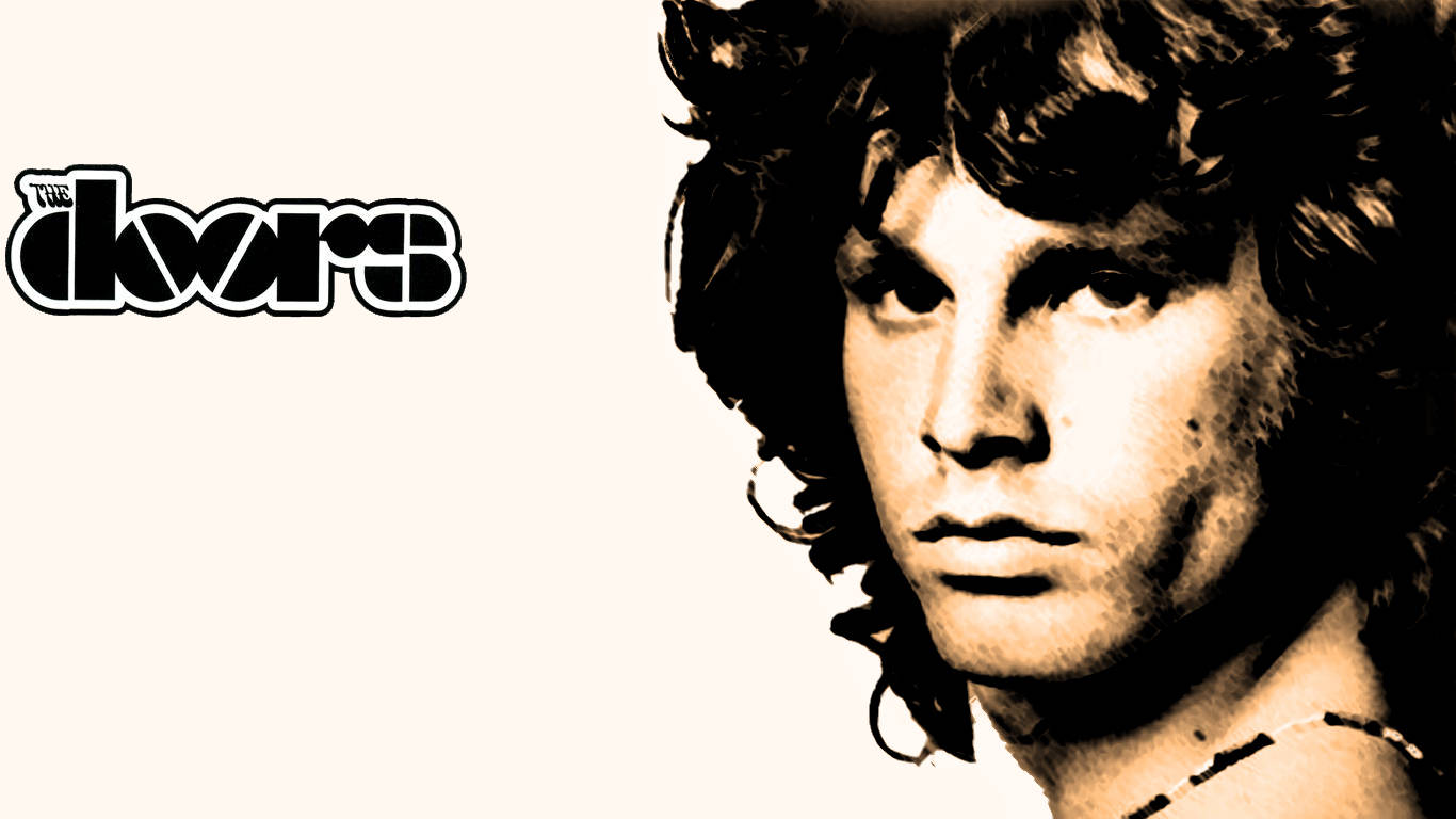 Jim Morrison Sepia Wallpaper